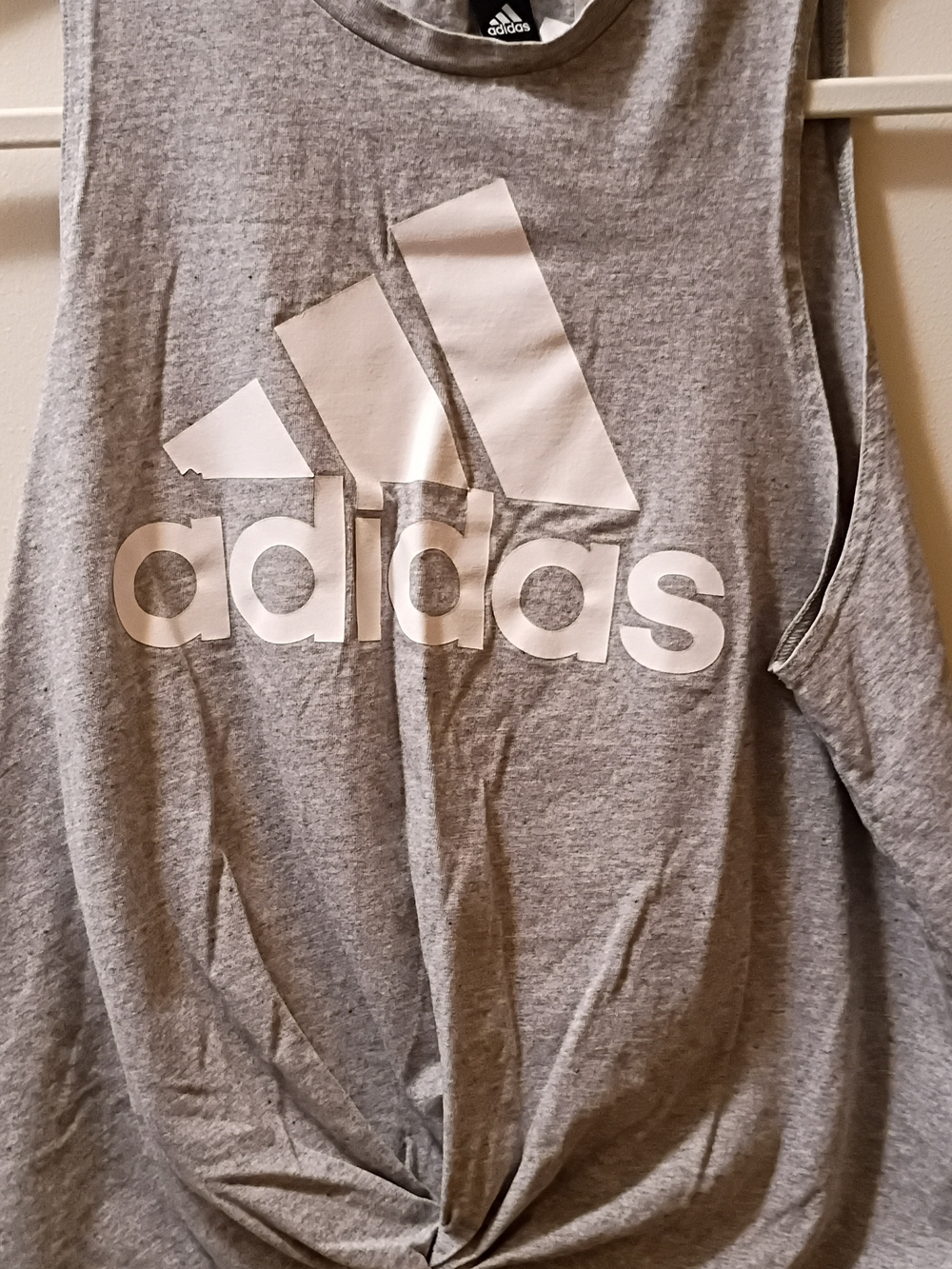 Gently Used adidas  Women's Tie Tank Top - Size M  Gray